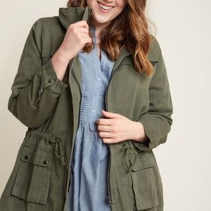 Modcloth Escape Into Nature Cotton Jacket 4X